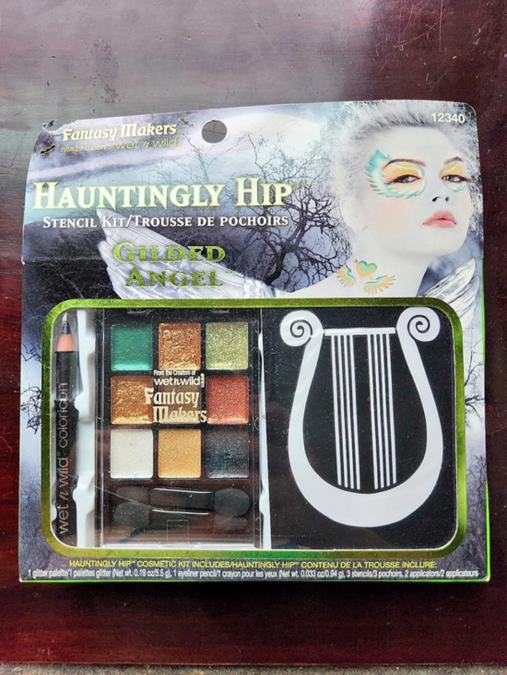 NIP Fantasy Makers Hauntingly Hip Gilded Angel Eyeshadow & Stencil Kit NWT